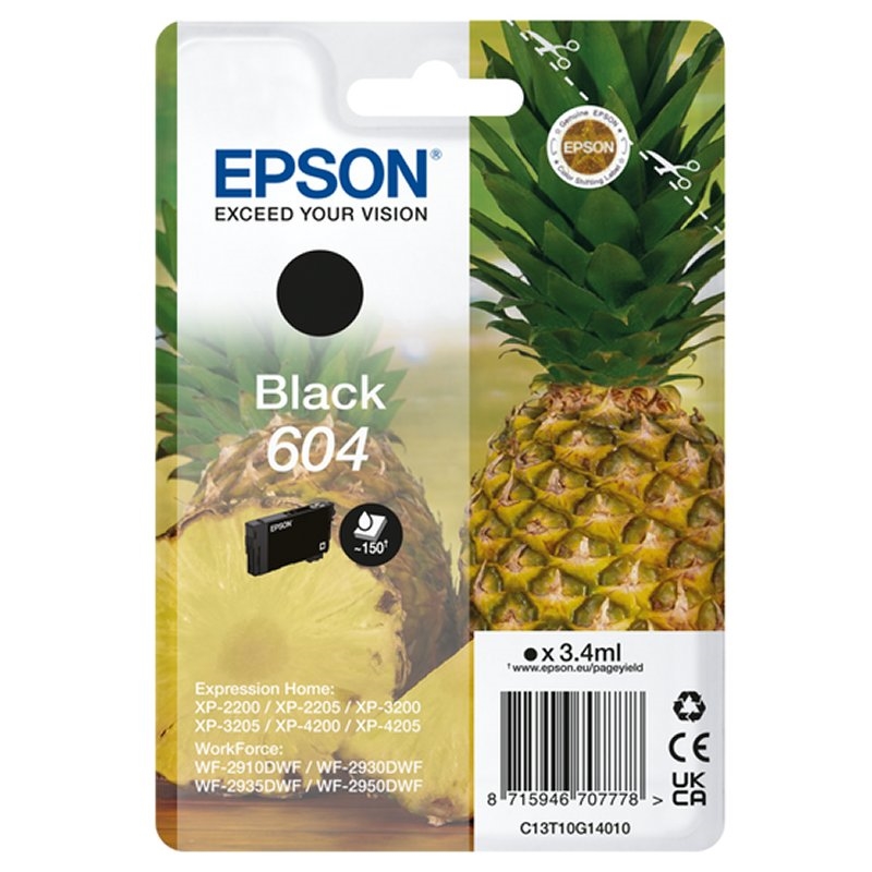 Cartutx de tinta Epson 604 Negre