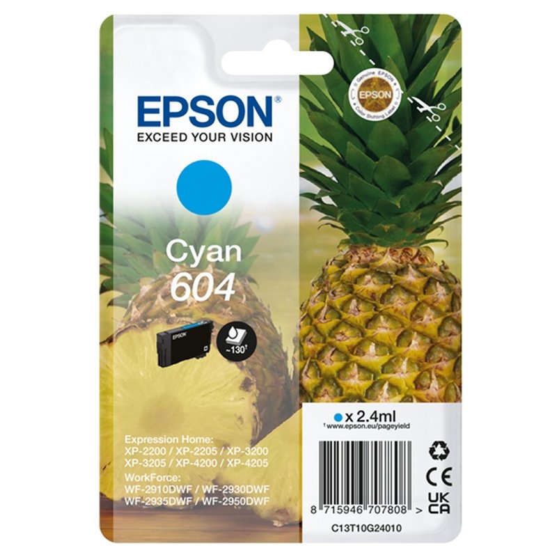 Cartutx de tinta Epson 604 Cian